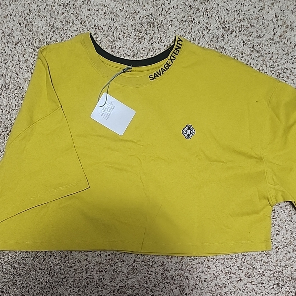 Savage X Fenty Yellow Crop Top